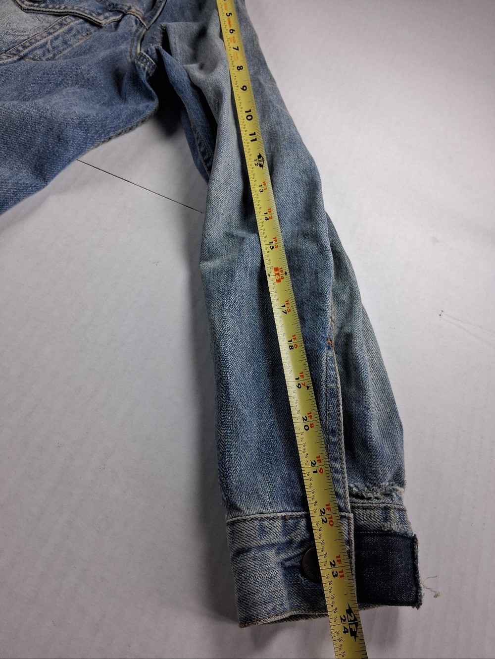 Allsaints Y2K Distressed Jean Jacket Womens Size U.S-8 - Picture 11 of 16